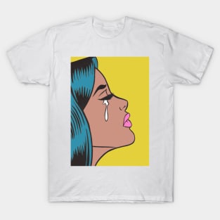 Pop Art Crying Girl T-Shirt